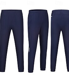 Недорогие -Муж. Брюки прямого кроя спортивные штаны С карманами Завышенная Нижняя часть Одежда для спорта и отдыха Для спортивного зала Тренировка Осень Быстровысыхающий Микроэластичность Дышащий