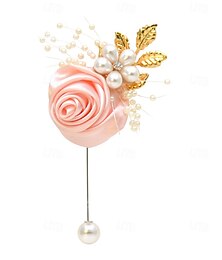 abordables -Fleurs de poignet de mariage Boutonnières Mariage / Événement / Fête Satin / Métal A Fleurs