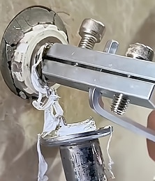 levne -Nástroj na vytahování poškozených ventilů z kohoutku, ocelová trubka s nastavitelnou úhlou 1/2-3/4 palce &odšroubovák, snadno uchopitelný, modrá rukojeť, základní sada pro údržbu instalatéra