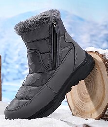 economico -stivali invernali impermeabili da uomo con fodera in pelliccia sintetica: calzature calde e resistenti per avventure con tempo freddo