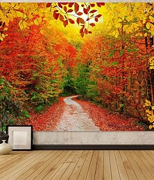 رخيصةأون -نسيج يافطات منشفة مناظر الخريف 森林 3D غرفة نوم غرفة المعيشة السكن الجامعي غرفة المراهقين سكن جامعي شرفة حائطية ديكور المنزل