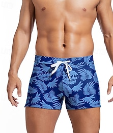 olcso -Férfi Úszónadrágok Fürdőnadrág Fürdőruha alapok Rugalmas Légáteresztő Alsók Zsinór Szörfözés Bikini Búvárkodás Nyomtatott Nyár