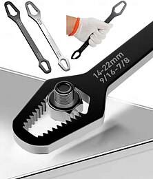 economico -Chiave universale, chiave universale regolabile a doppia estremità, chiave inglese autoserrante da 8 mm a 22 mm, strumenti di riparazione per equitazione all'aperto, strumenti di riparazione per auto,