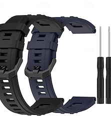 baratos -2 por Pacote Pulseira de Smartwatch Compatível com Amazfit T-Rex Ultra Relógio inteligente Alça com ferramenta de remoção Ajustável Fecho Clássico Pulseira Esportiva Substituição Pulseira