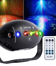 levne -Disko světla zvukově aktivovaná párty světla s dálkovým ovládáním projektor stroboskopické osvětlení pro domácí dekoraci narozeninové karaoke vánoční bar show
