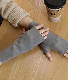 economico -Per donna 1 Paio Mezze dita Streetwear / All'aperto Guanti - Tinta unita Elegante