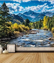 levne -gobelín Bannery Deka Mountain 森林 3D Ložnice Obývací pokoj Koleje Pokoj pro teenagery kolej na vysoké škole Veranda na zdi Bytové dekorace
