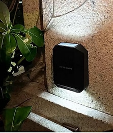 abordables -1 applique murale d'extérieur 0,5 W, contrôle de la lumière, blanc chaud, jaune, 1,2 V, cour, jardin, 6 LED