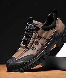 preiswerte -Sportliche Herren-Sneaker in Hellbraun und Schwarz – leicht und atmungsaktiv, perfekt für den täglichen Gebrauch, Outdoor-Aktivitäten und Freizeitkleidung