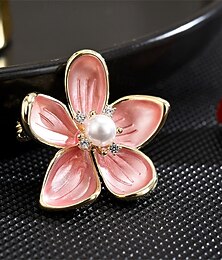 economico -Spille Retrò Fiore Moda Carino Semplice Spilla Gioielli Rosa Chiaro Per Matrimonio Feste Regalo Fidanzamento Balli di fine anno Festival