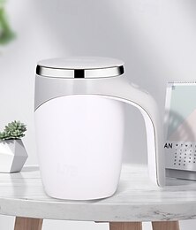 Недорогие -Автоматическая кружка для кофе с функцией саморазмешивания, магнитная кружка с крышкой, нержавеющая сталь для кофе, молока, горячего какао и протеиновых коктейлей, легко моется, портативная дорожная