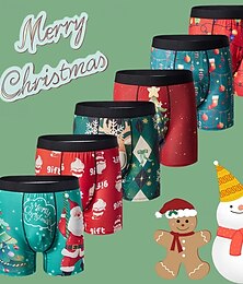halpa -Setti Joulupukki Retroshortsit Alusvaatteet joululahja 6 kpl Miesten Hauska Kepponen Tuhma Aikuiset Joulu Uusi vuosi jouluaatto Joulu Juhla