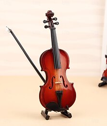 abordables -Figurine de violon miniature jouable, ornement miniature de modèle de violon fabriqué à la main, mini instrument de musique cadeau de Noël pour les professeurs d'école de musique, remise des diplômes,