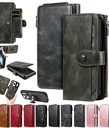 お買い得  -電話 ケース 用途 iPhone 17 Pro Max 17 Air ウォレットカードケース フリップカバー 磁石バックル キックスタンド カード挿入口 レトロ風 TPU PUレザー