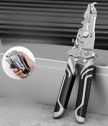 Недорогие -Прочные складные клещи для зачистки проводов 18-в-1 — многофункциональный инструмент с нескользящей рукояткой, универсальный инструмент для резки, обжима, скручивания и зачистки проводов — для