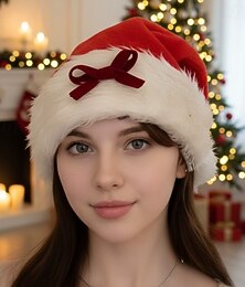 halpa -Joulupukki Mrs.Claus Joulupukin hattu Naisten Joulu Jouluasusteet Aikuiset Joulu Uusi vuosi Juhla Hattu