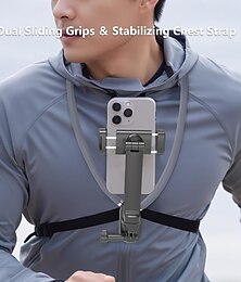 olcso -Nyakba akasztható telefontartó első személyű perspektívás felvételekhez, mellkasra szerelhető stabilizátor kültéri sportfilmek filmezéséhez, képstabilizátoros kiegészítő