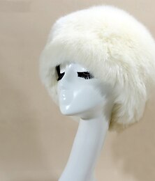 Недорогие -Жен. Шляпа Шляпа с низкой тульей Теплый на открытом воздухе Для улицы Трикотаж Чистый цвет