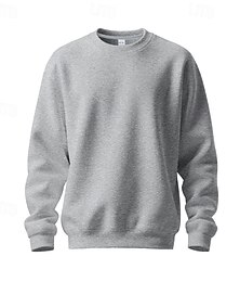 economico -Per uomo Maglia Felpa in pile Aalbicocca Nero Verde militare Rosso Blu marino Girocollo Semplice Sport & Outdoor Quotidiano Ferie Poliestere Streetwear Essenziale Casual Autunno Inverno Abbigliamento