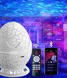 billiga -projektor aurora dinosaurieägg galax stjärna rymd led nattlampa för bluetooth fjärrkontroll timer för sovrum vardagsrumsinredning