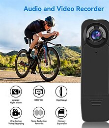 Недорогие -Многофункциональная полицейская нательная камера 1080p Ultra HD, портативная компактная персональная спортивная камера &наружный видеорегистратор