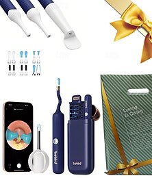 economico -Regalo First Choice Earsight Plus E33R, strumento flessibile per la rimozione del cerume dalle orecchie, kit per la pulizia delle orecchie visivo intelligente e wireless con borsa regalo