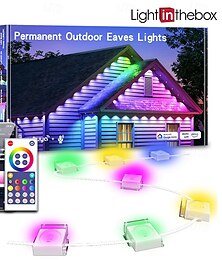 ieftine -15m 30m Fâșii De Becuri LEd Flexibile Fâșii RGB Lumini inteligente 30/60/90 LED-uri 5050 SMD 10mm 1set RGB RGBIC (culoare de vis adresabilă) Lumini creative Lumini de sărbători Halloween Exterior