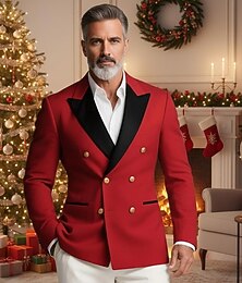 preiswerte -Weihnachtsfeier-Anzug Jacke Blazer Herren Disko Lustig Festkleidung Erwachsene Weihnachten Neujahr Party & Abend Mantel