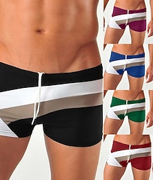 olcso -Férfi Úszónadrágok Fürdőnadrág Fürdőruha alapok Rugalmas Légáteresztő Alsók Zsinór Szörfözés Bikini Búvárkodás Kollázs Nyár