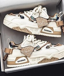 abordables -Zapatillas de camuflaje con suela gruesa para hombre, zapatillas de running con cordones de moda urbana, calzado deportivo informal cómodo para uso diario &deportes