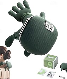 economico -Massaggiatore per collo e schiena, massaggio spalle master con 3 impostazioni di velocità, massaggio elettrico tridimensionale dei tessuti profondi e cuscino cervicale con sensazione tattile.