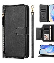 levne -telefon Carcasă Pro Samsung Galaxy S25 Ultra Plus S23 Ultra Plus S24 FE S22 Plus Ultra S23 FE Pouzdro na peněženku Zip Ochrana celého těla s poutkem na zápěstí Retro PU kůže