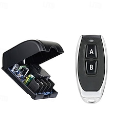 זול -12V 24V 48V RF שלט רחוק אלחוטי 1 ערוץ עם קוד למידה, מקלט ממסר 30A, 433 מגה-הרץ