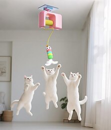 olcso -automata macskajáték behúzható vadászjáték akasztható macska interaktív játék vadászathoz szimulációs gyakorlat padlójáték beltéri lakásban élő kiscica kiképzés