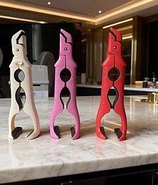 halpa -3-in-1-palovammoja estävät kattilapihdit liukumattomalla muotoilulla integroitu säilyketölkinavaaja ja tarttuja keittiöväline lautasten ja kulhojen poimimiseen monitoimitarjotin ja höyrystinpihdit