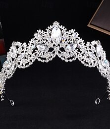 abordables -Couronnes Coiffe Strass Alliage Mariage Anniversaire Élégant ancien Avec Strass Casque Couvre-chef