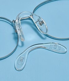 halpa -3 kpl erittäin pehmeitä silikonisia silmälasien nenätyynyjä, mukavat silmälasikehystarvikkeet, liukumattomat nenätyynyt urheiluun &päivittäinen käyttö