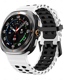 preiswerte -Uhrenarmband für Samsung Galaxy Ultra ansehen Silikon Ersatz Gurt Verstellbar Sportarmband Ocean Armband Aushöhlung Armband