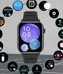 ieftine -ceas inteligent cu ecran tactil complet, potrivit atât pentru bărbați, cât și pentru femei, ceas sport la modă pentru agrement, afaceri, monitorizare a sănătății, apel vocal, exerciții fizice,