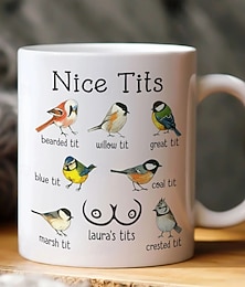 billiga -Rolig personlig mugg med namn, humoristisk, fina bröst, kaffemugg, fru, flickvän &vänner fåniga vita elefanter utbyte gåva roliga bulkgåvor för kollegor