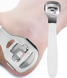 זול -מכונת גילוח יבלות לכף הרגל עקב מסיר עור קשה יד רגליים פדיקור סכין גילוח כלי גילוח ידית נירוסטה 10 להבים כלים לטיפוח כף הרגל