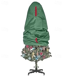 halpa -Vedenpitävä joulukuusen säilytyspussi - sopii 2,4 metrin korkuisille tekokuusille, vetoketju ja kahvat helppoa kantamista varten - täydellinen loma-asunnon järjestelyyn (vihreä) kuusen säilytys