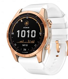 abordables -Ver Banda para Garmin Fenix 8 43 mm Fenix 7S Pro Silicona Reemplazo Correa Ajustable Correa Deportiva Hebilla Moderna Pulsera