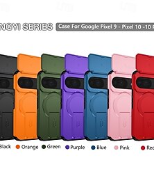お買い得  -電話 ケース 用途 グーグル Pixel 10 Pro ピクセル10 ピクセル9プロ ピクセル9 バックカバー スタンド付き 耐衝撃 鎧 PC PUレザー