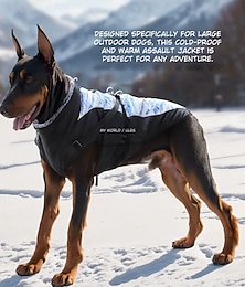 baratos -Casaco quente e impermeável para cães, ideal para o inverno, com fivelas refletoras e ajuste perfeito. Perfeito para cães de porte médio e grande.