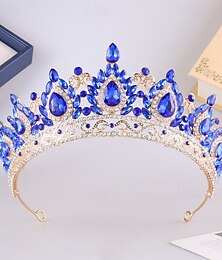 abordables -Couronnes Coiffe Alliage Mariage Anniversaire Élégant Mignon Avec Cristal Casque Couvre-chef