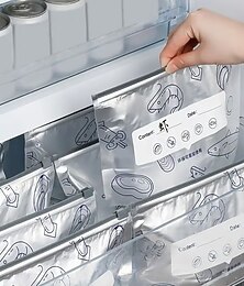 halpa -uudelleenkäytettävät alumiinifoliosta suljettavat säilytyspussit, 2025 uutta uudelleensuljettavaa tyhjiövetoketjullista pussia ruoalle, seisomaan suljettavat foliosta suljettavat pussit etiketillä ja