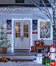 baratos -Luzes de Natal decorativas para árvore de Natal, luzes de fada com 8 funções, baixa voltagem, plugue de segurança, luzes decorativas para festas de casamento e outras ocasiões, 10/20/30/50/100 metros.