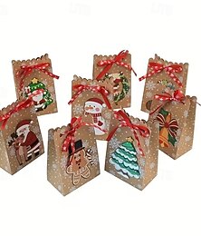 economico -24 pezzi di sacchetti regalo con coulisse a forma di fiocco di neve di Natale, piccole forniture aziendali, borse per la spesa, borse per feste, sacchetti regalo per feste di matrimonio e compleanno,