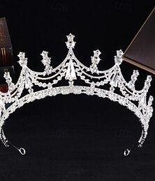 economico -Diademi Acconciatura Lega Matrimonio Compleanno Elegante Con Cristallo Copricapo Copricapo